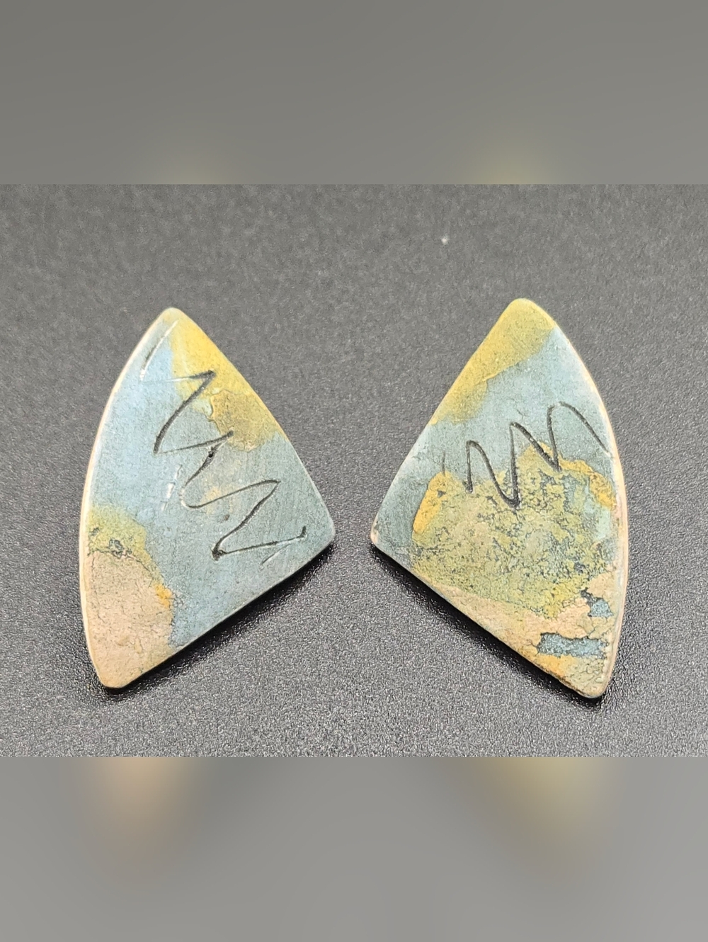 Artisan Crafted & Signed Handmade Ceramic Earrings